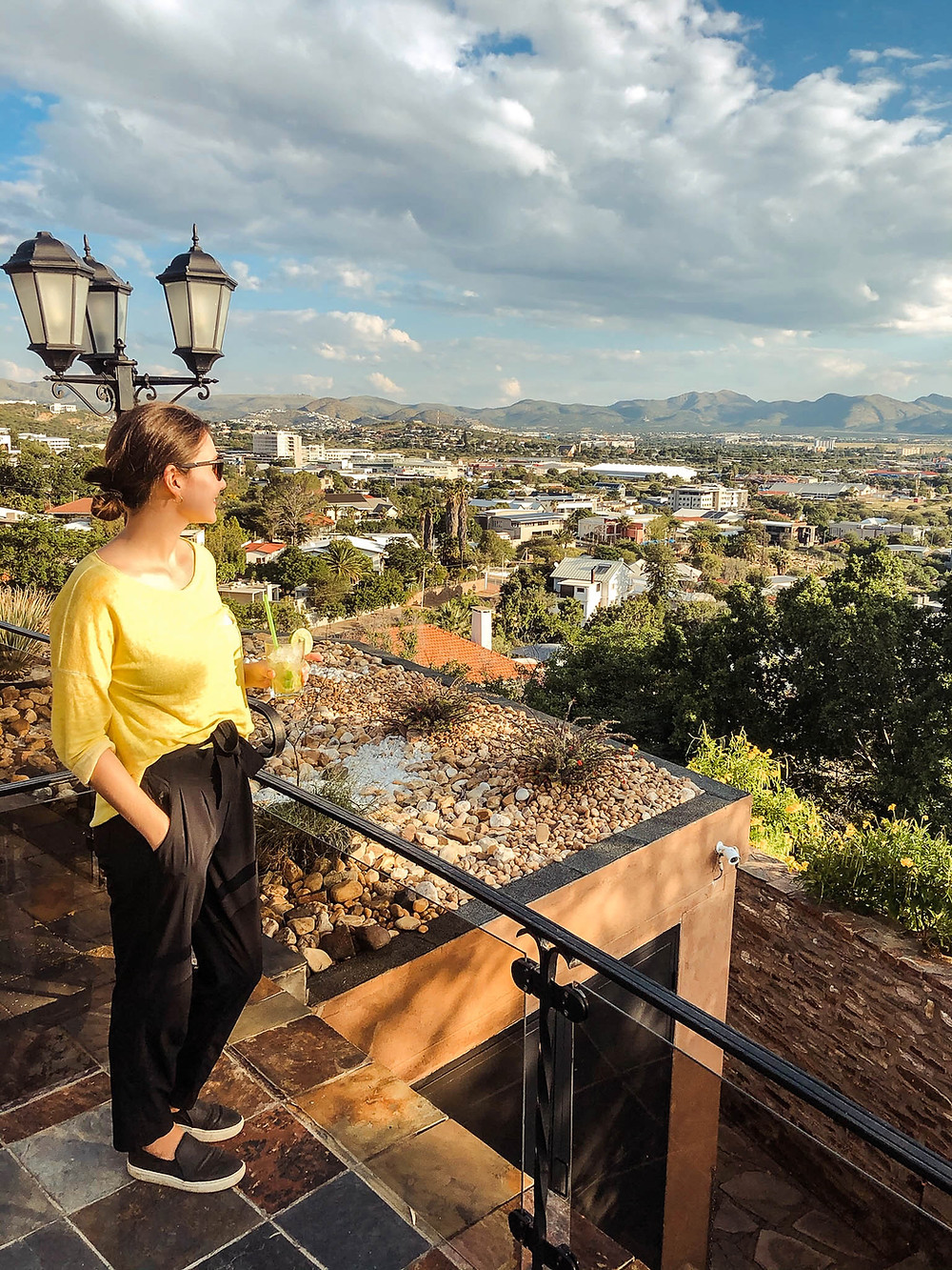 Windhoek views from Leo's at the Castle