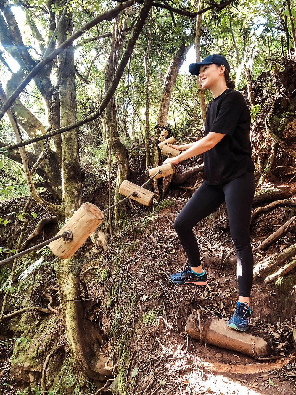 Jenna - ever the good sport - back on the right path