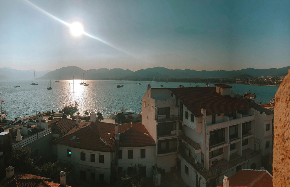 A final view out over the Marmaris waterfront