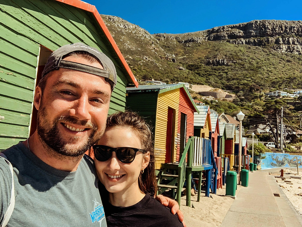 At the iconic St. James beach huts