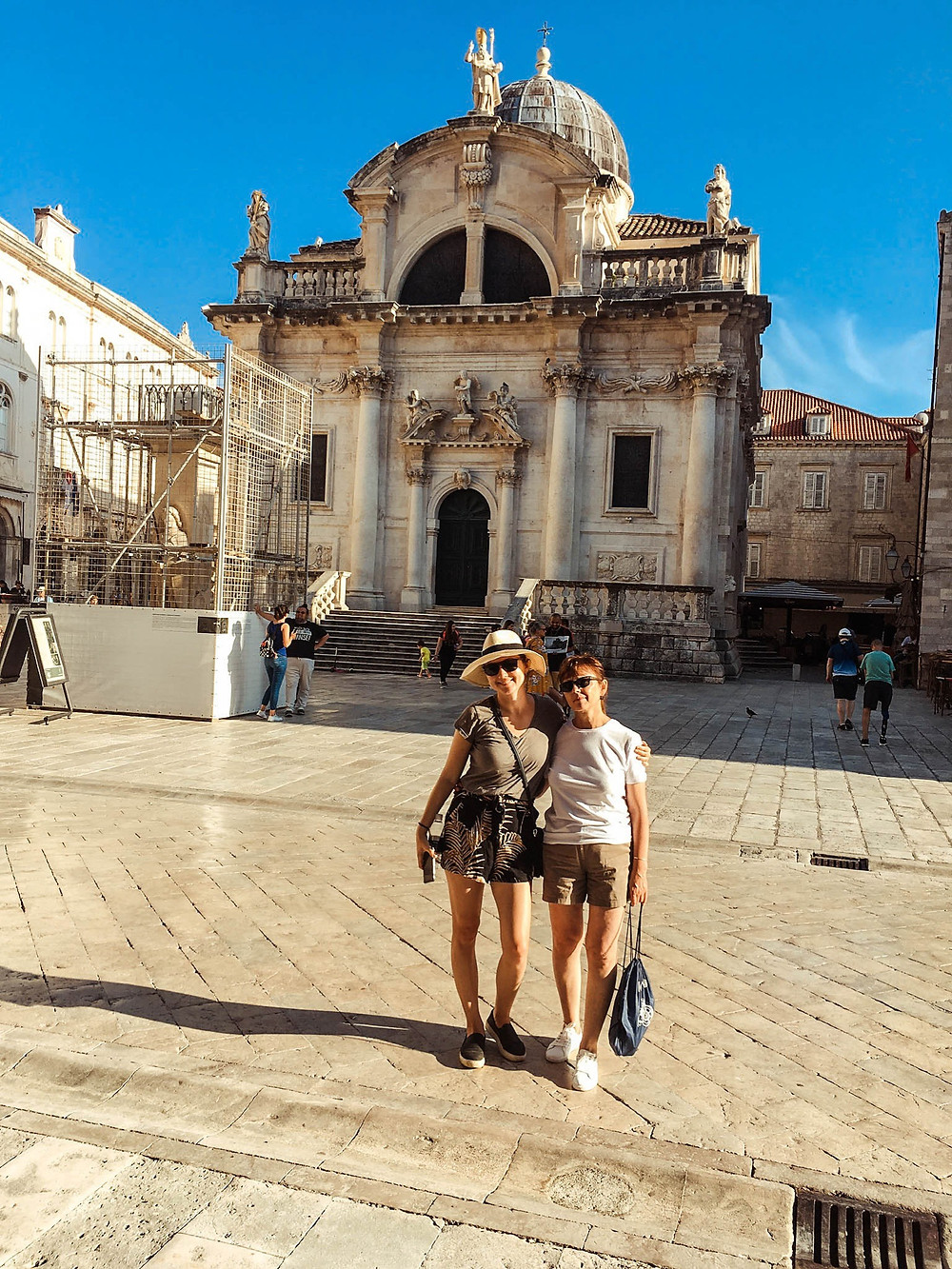 Jenna and Iryna in old town Dubrovnik
