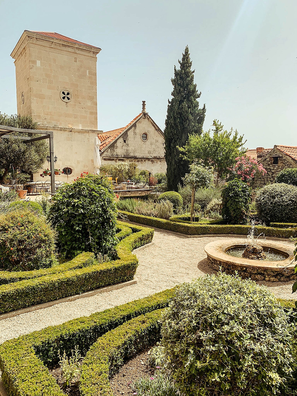 One of Sibenik's many terraced gardens on its steep slopes