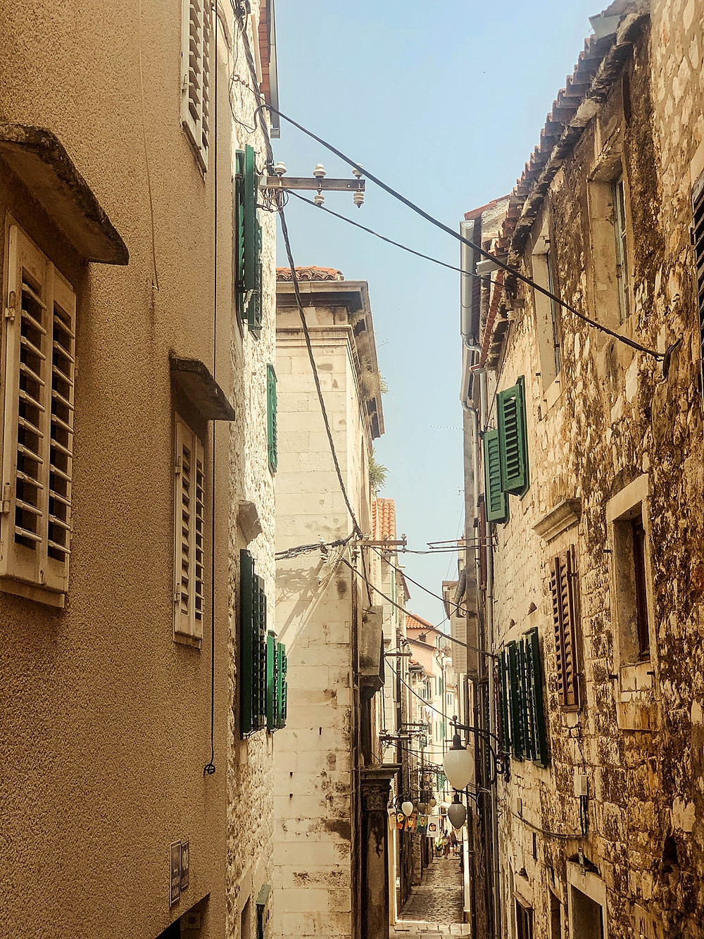 Descending Sibenik's narrow alleys from St. Michael's to the waterfront