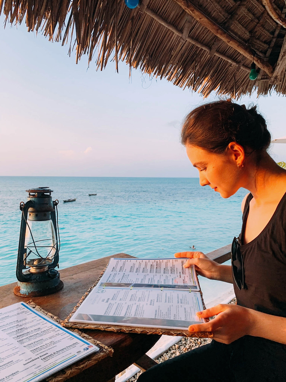 Dinner at Beach Baby, a Nungwi institution (Note: not the same night as the catamaran debauchery...)