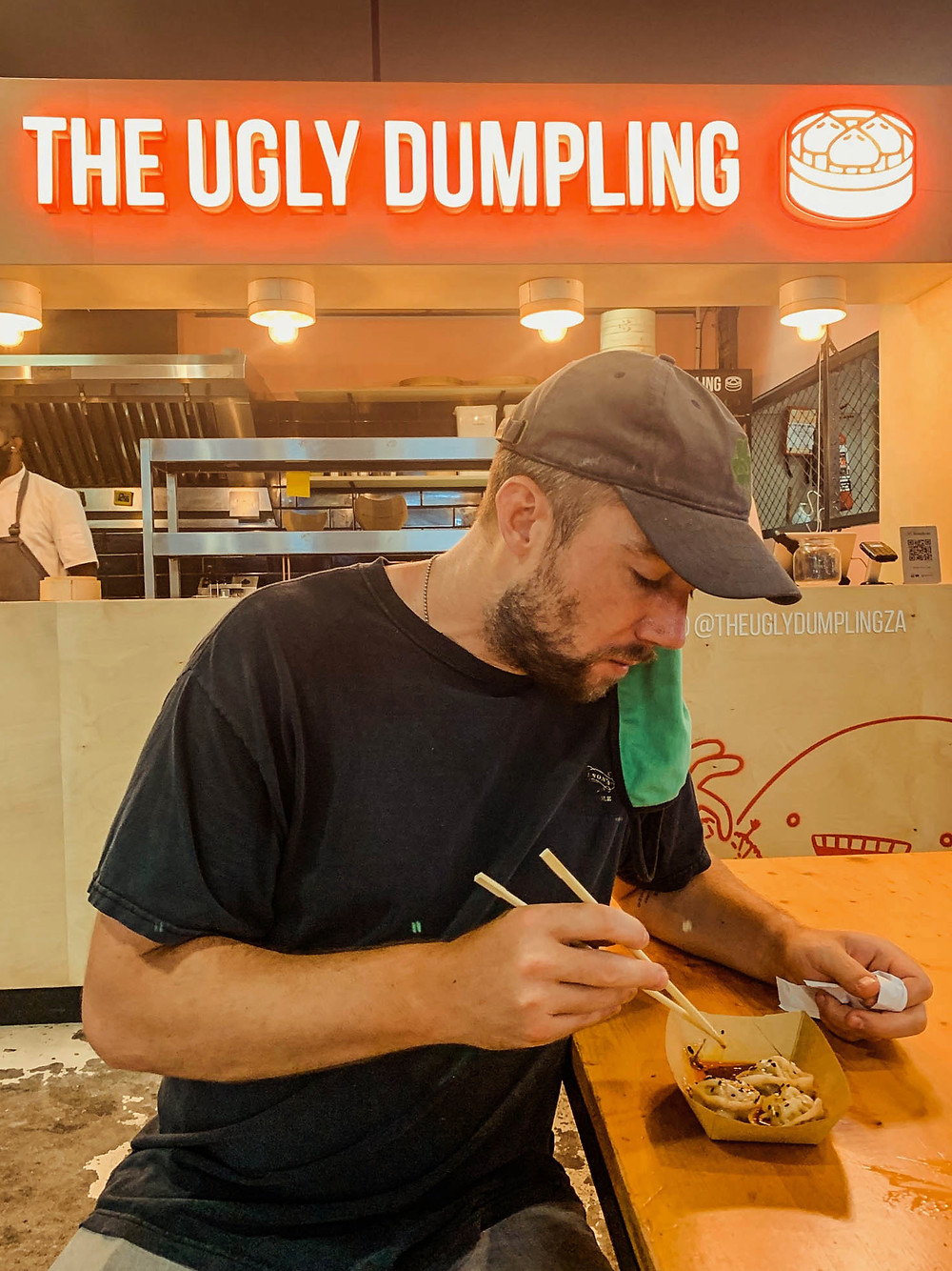 Perfect ugly dumpling for an Ugly Dumpling pic - some of Cape Town's delicious food!