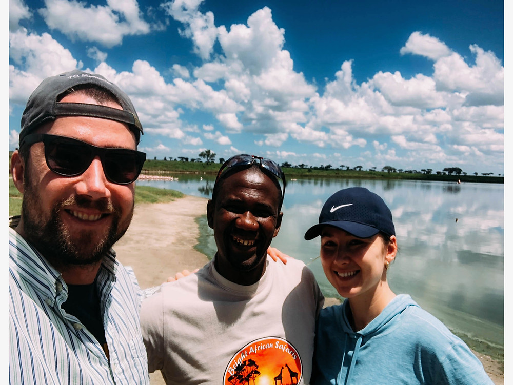 With Salim towards the end of our safari - best guide we could ask for!