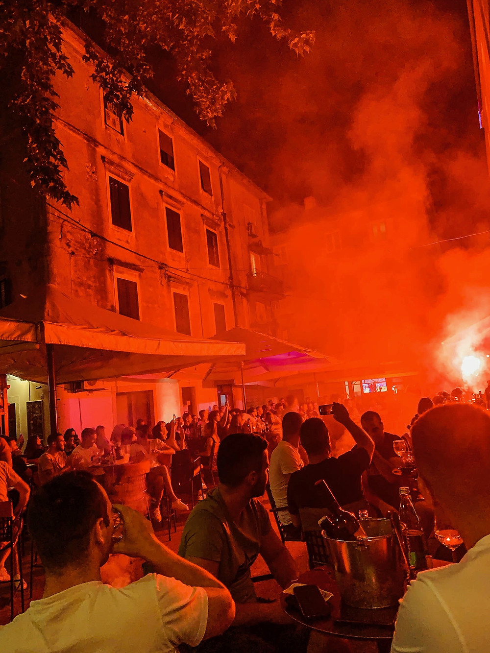 Championship celebrations when Zadar beat Split