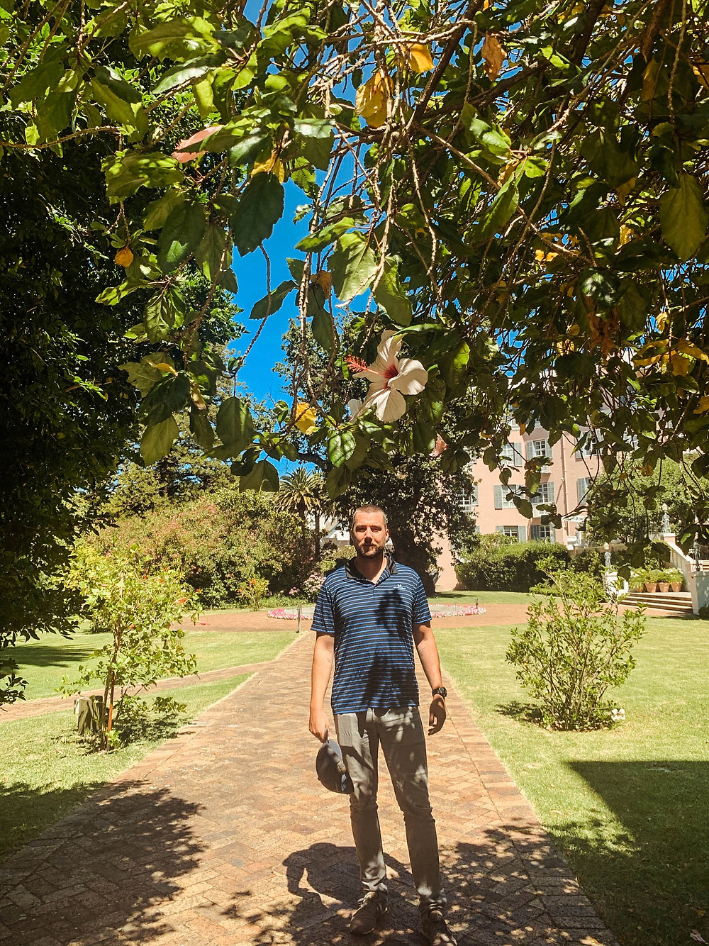Exploring the hotel grounds