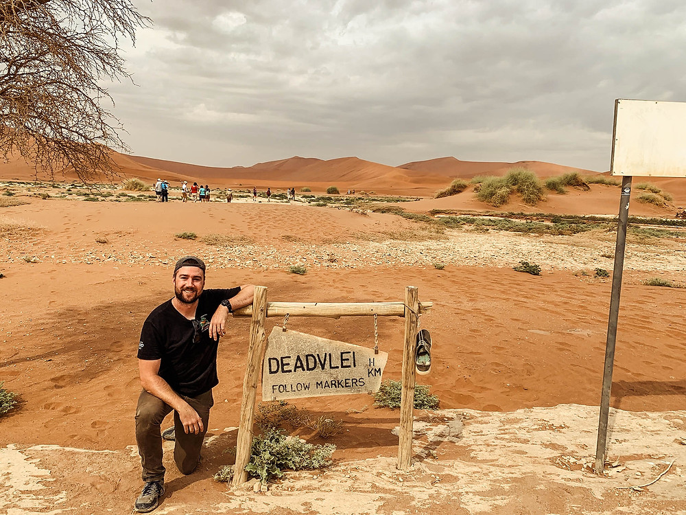 The Deadvlei and Sossusvlei parking area