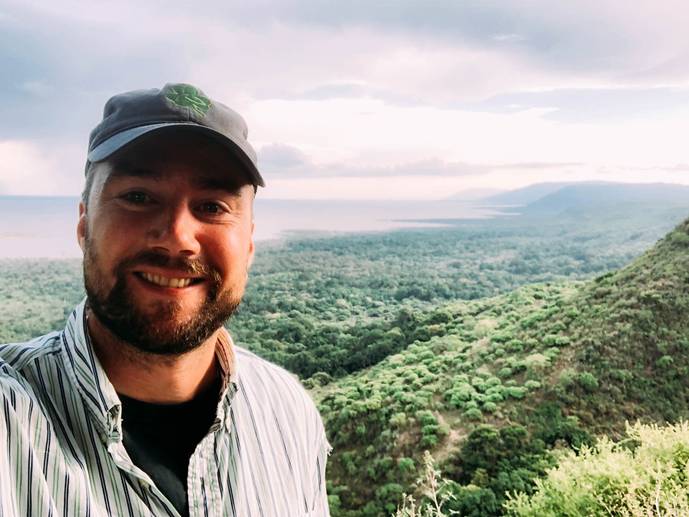 Atop the Great Rift Valley - with Lake Manyara in the background