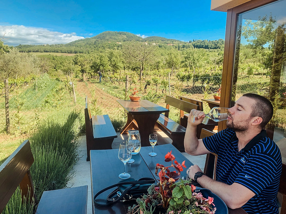 Wine tasting at Fakin