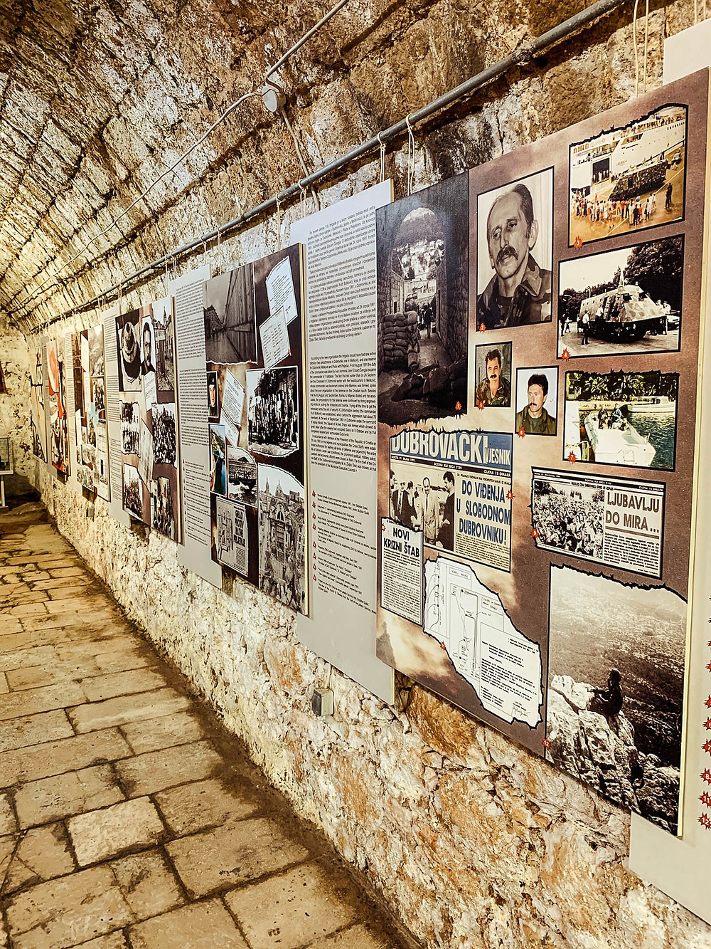 Inside the museum at Dubrovnik's Fort Imperial