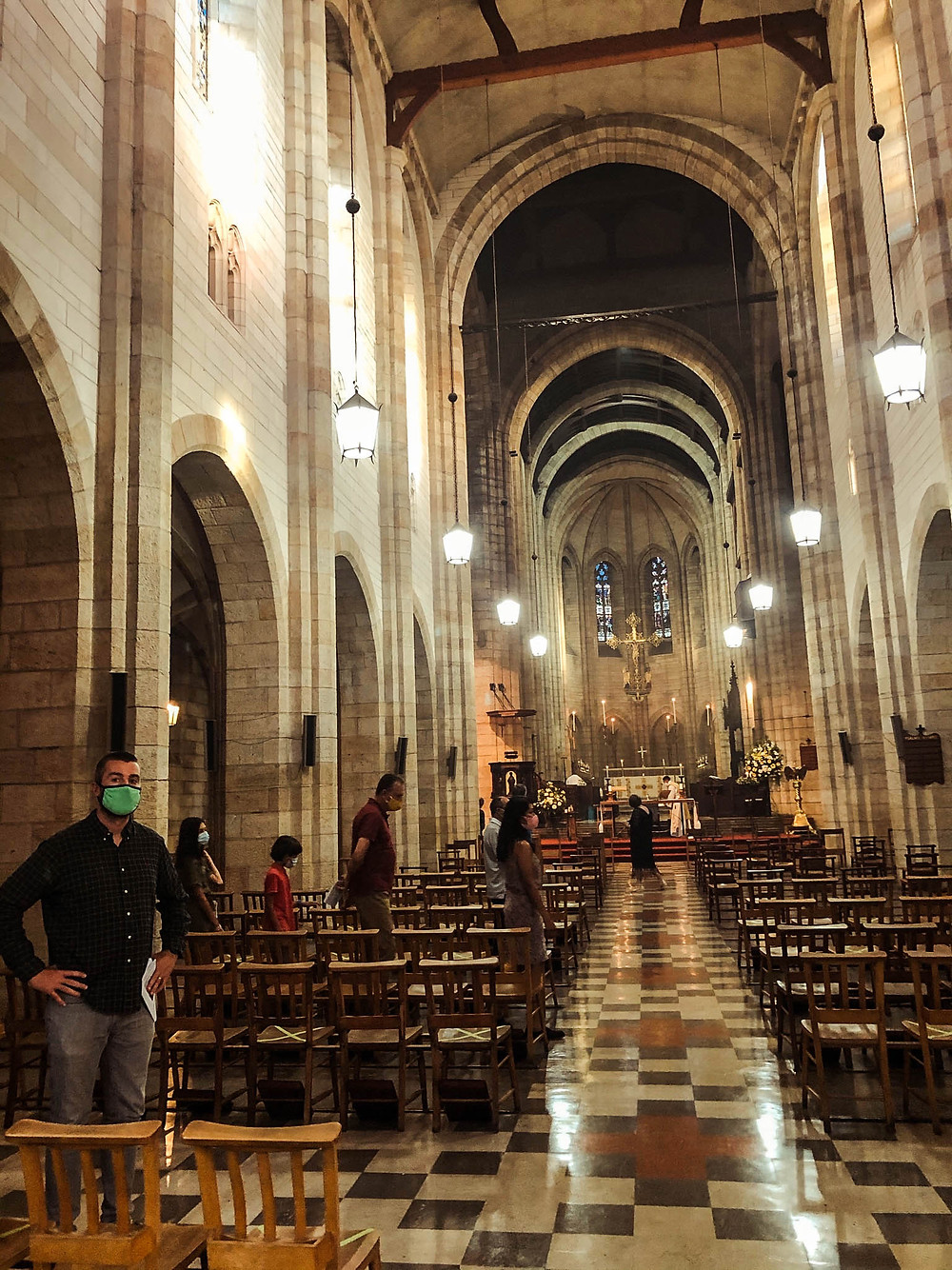 A socially-distanced Christmas Eve mass in Cape Town