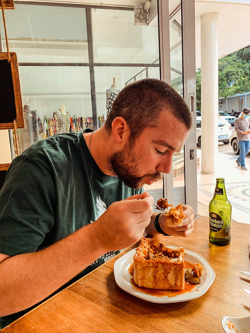 Chipp, taking in all the bunny chow he could!