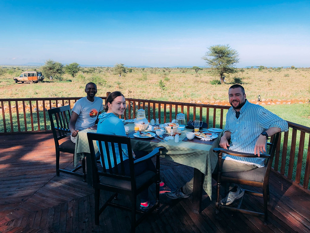 Breakfast with Salim overlooking the Serengeti