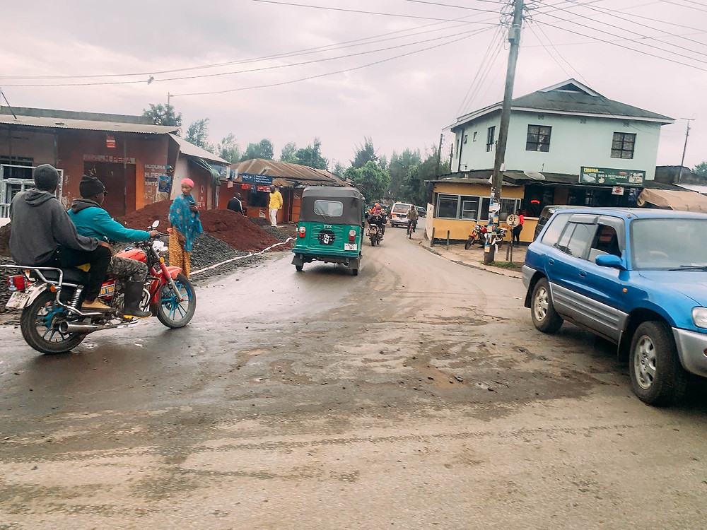 A tuk-tuk - similar to the one we took back into central Arusha from Twiga