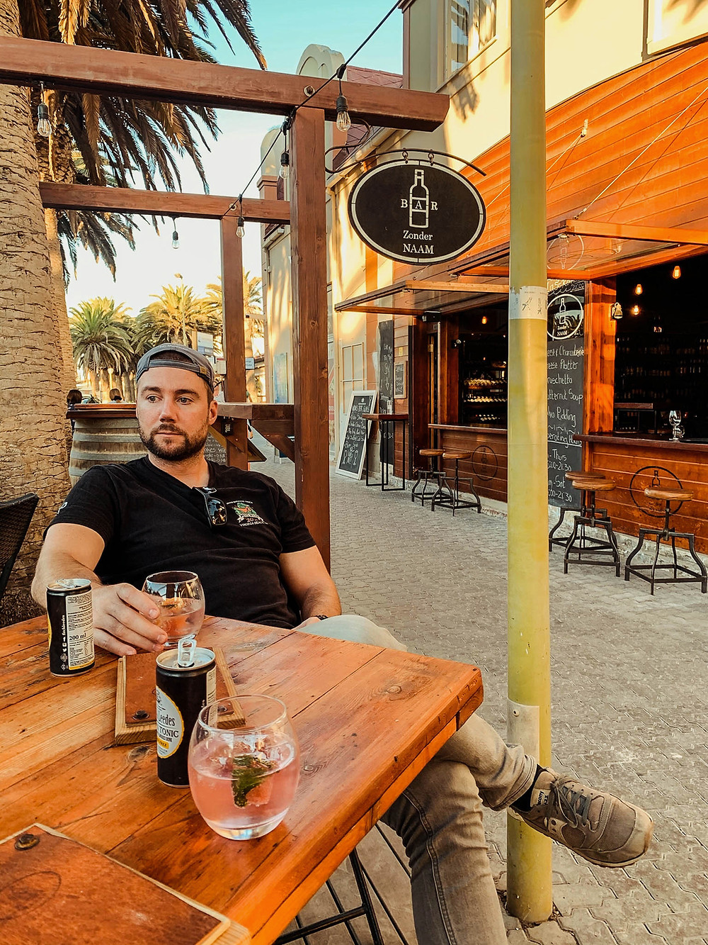 Sundowners at our "local" - Bar Zonder Naam