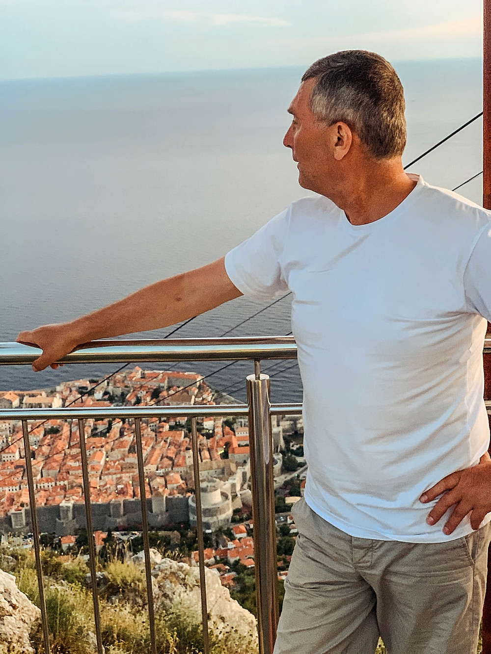 Sergii on top of Mount Srd