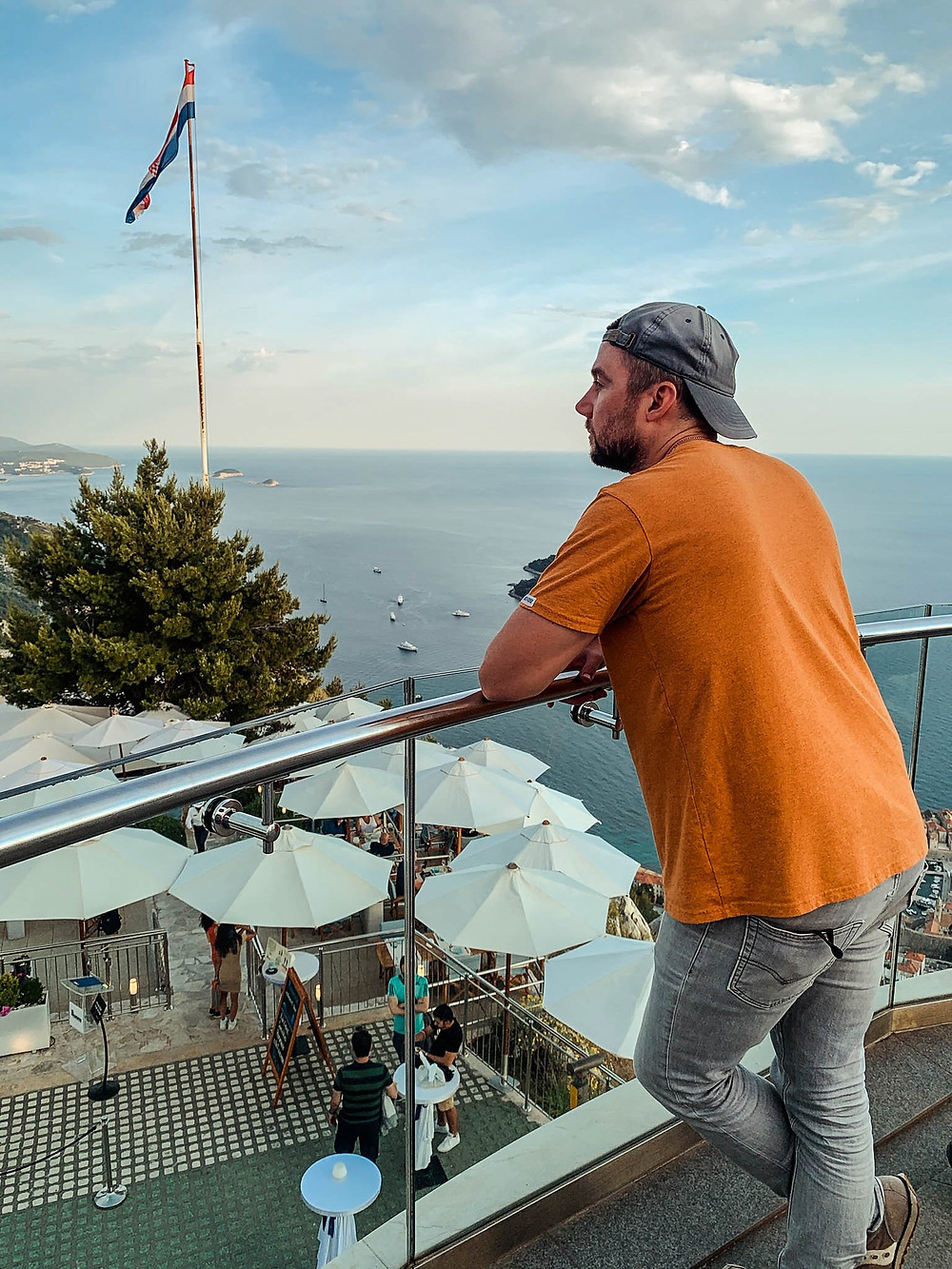 Sunset cocktails at Dubrovnik's Restaurant Panorama