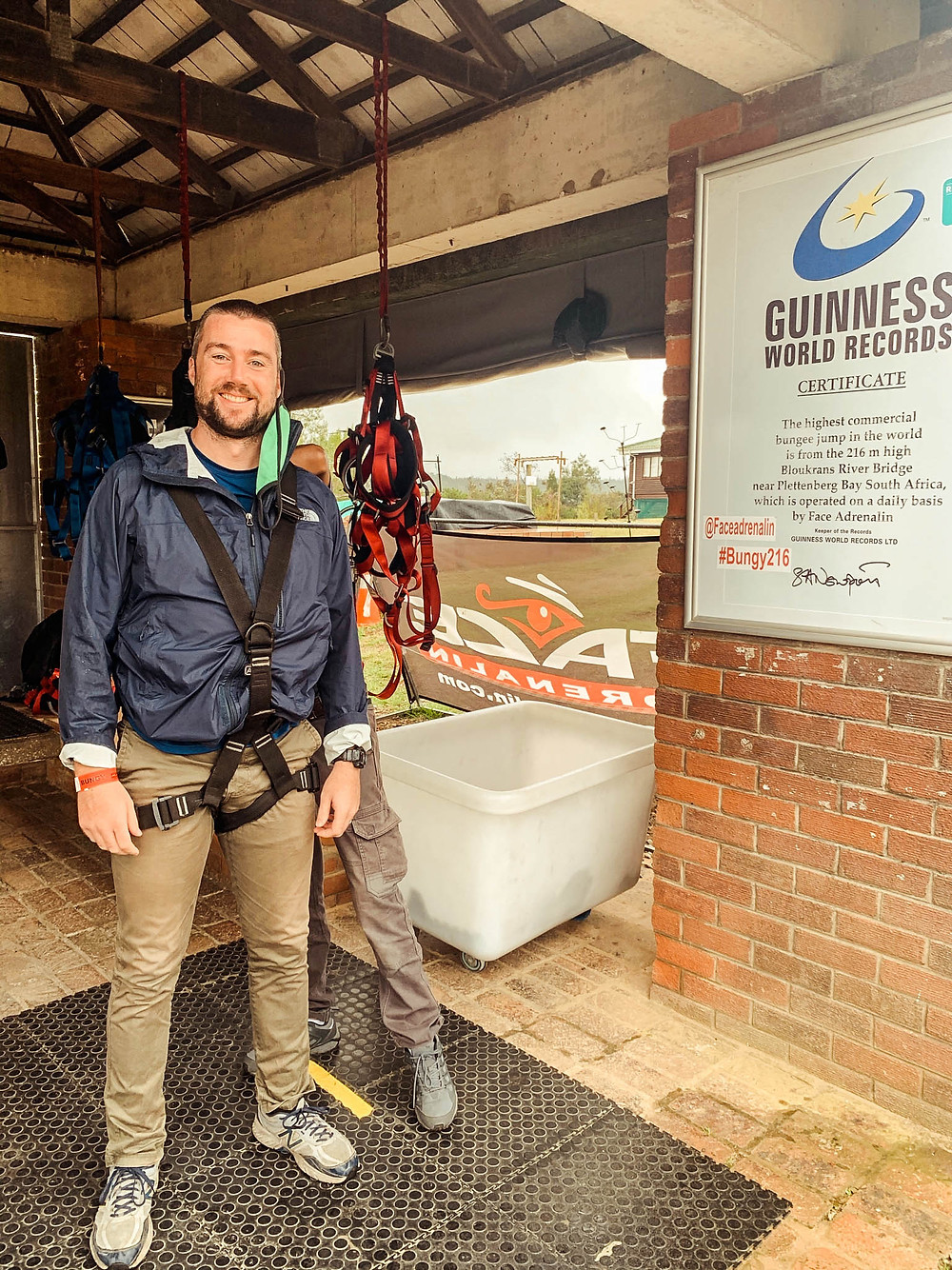 Getting kitted up for the jump