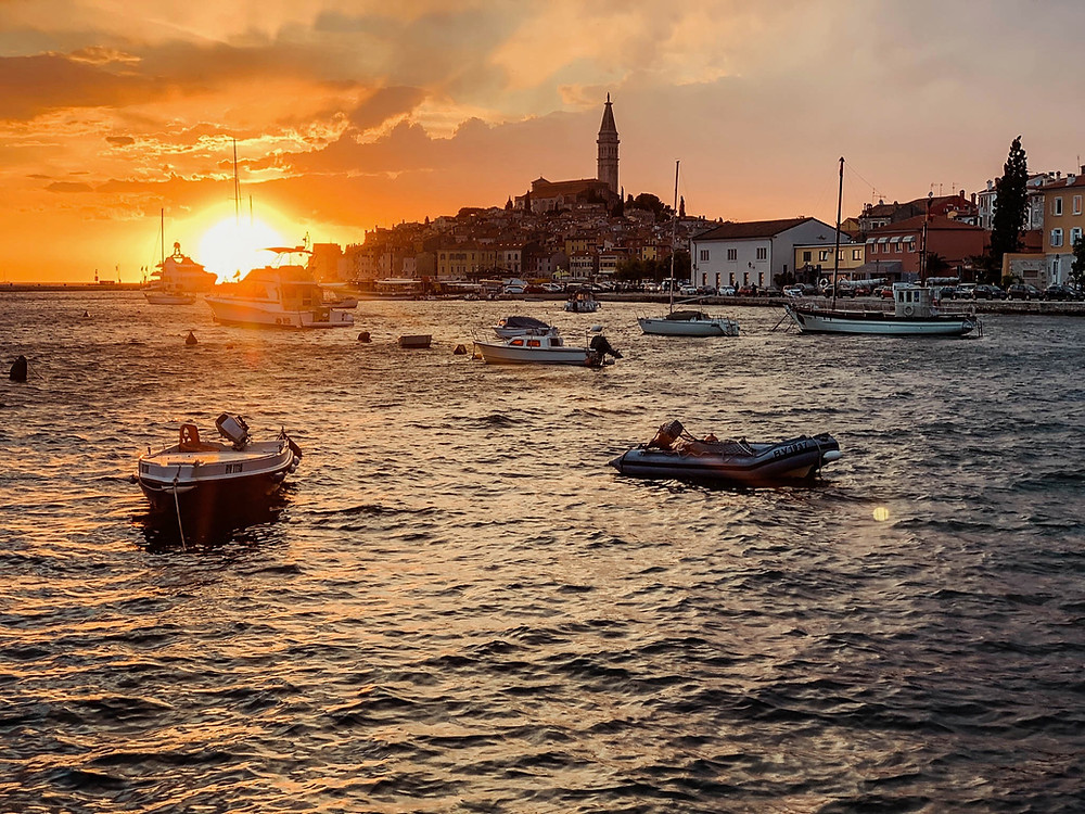 Sunset dinner in Rovinj