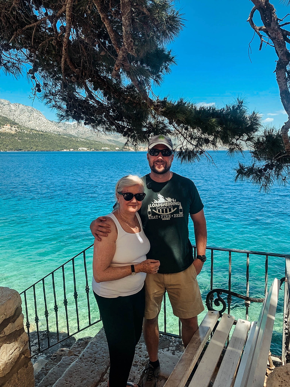Steps down to one of the coolest places to swim in Korcula