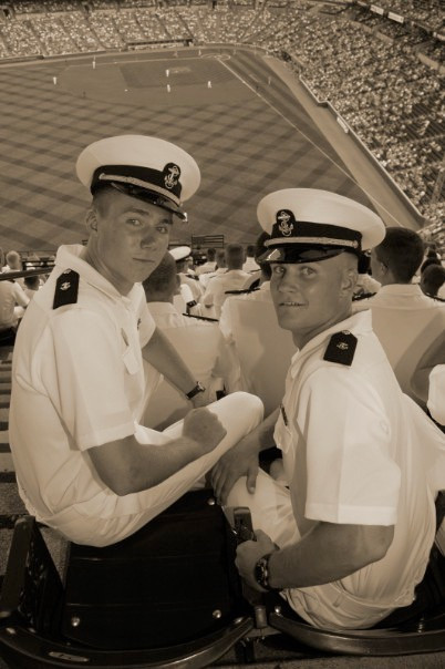 Some of Chipp's "really hard" Navy training
