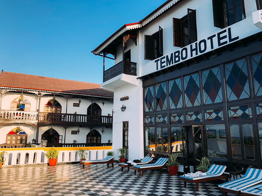 The Tembo's elevated pool deck...
