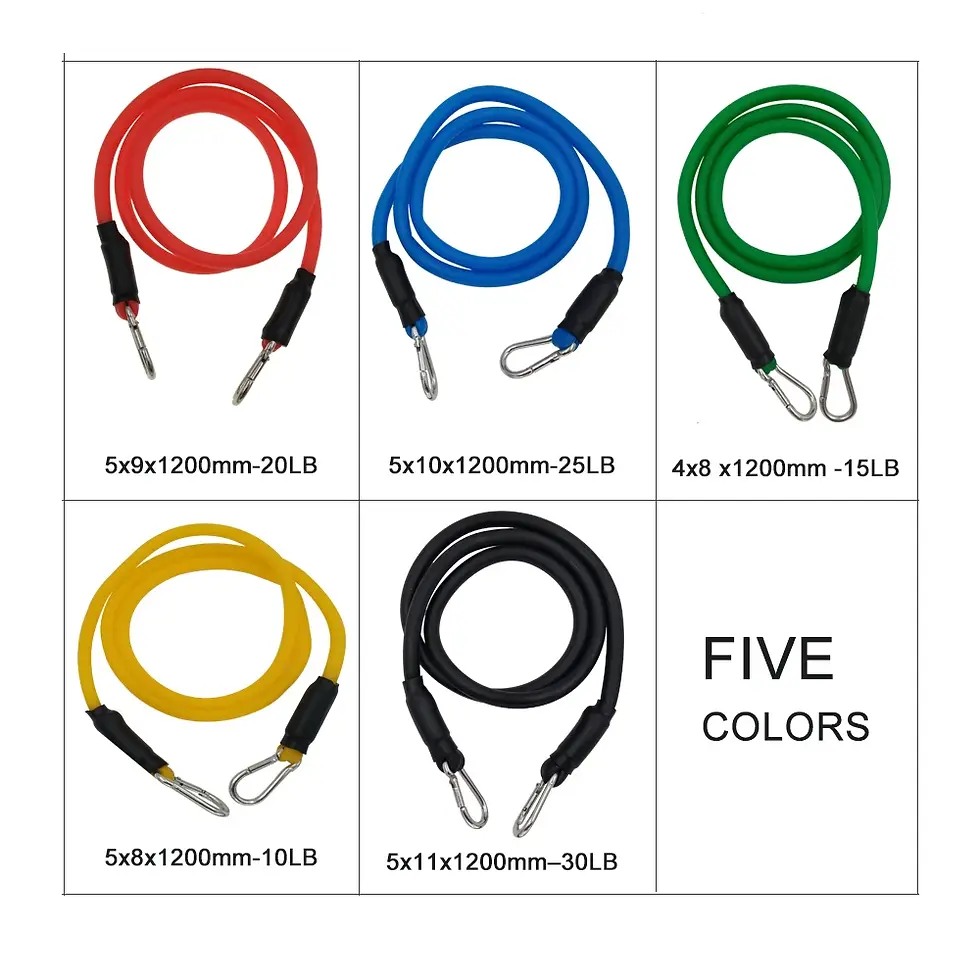 Thumbnail: YOUGLE 11pcs/Set Pull Rope Fitness Exercises