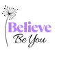 Believe Be You logo with dandelion design, representing Belief Coding®, Reiki, and energy healing services
