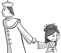 roi marche avec princesse transparent.png