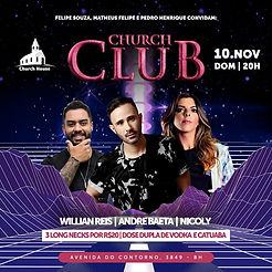 CLUB CHURCH - Domingo 10/11 - 20hs