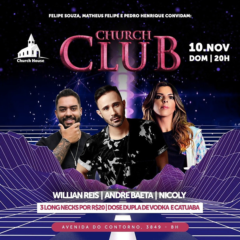 CLUB CHURCH - Domingo 10/11 - 20hs