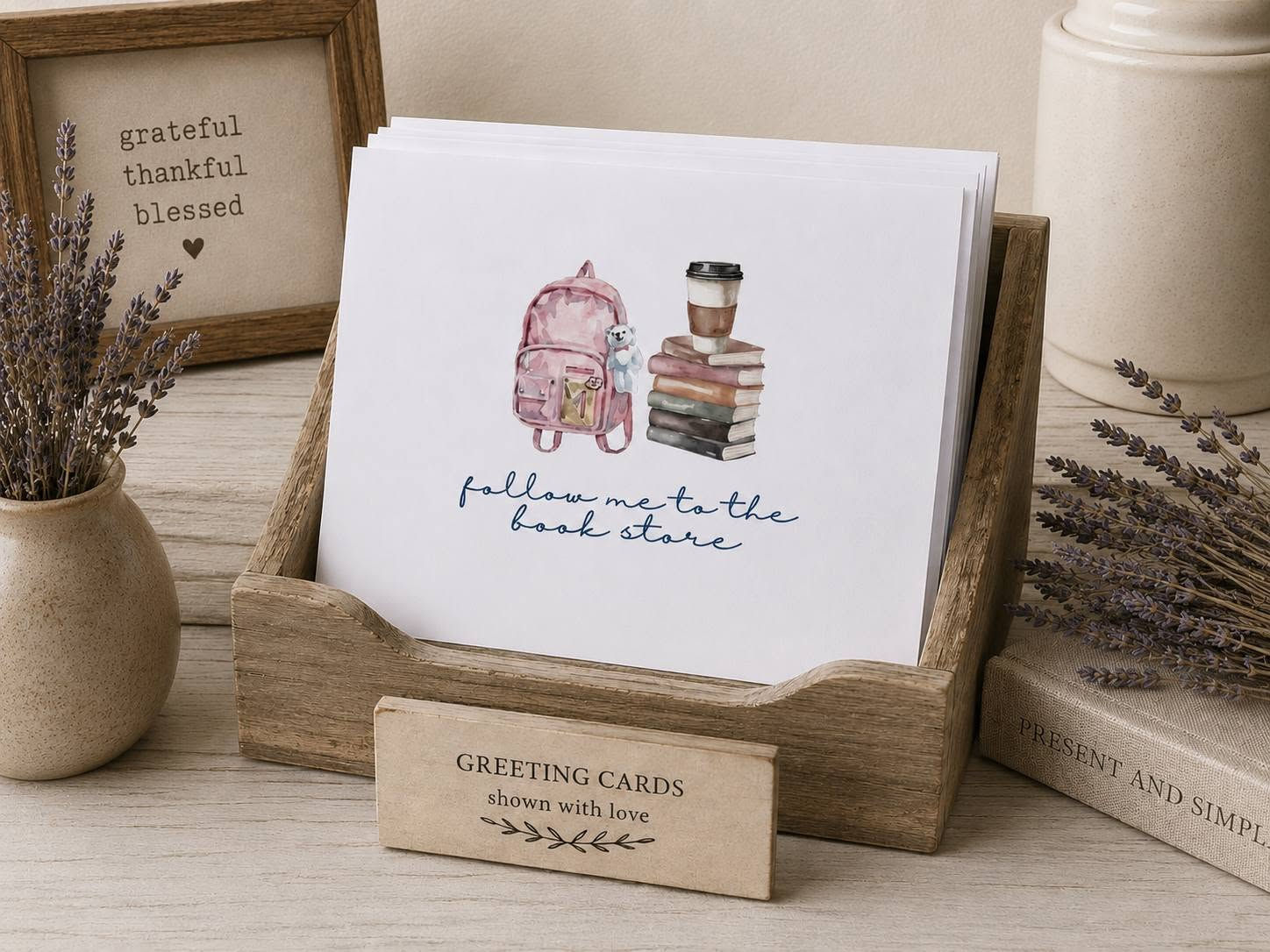 Book Lover Greeting Card 4 Pack | 4 Designs