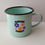Thumbnail: 12oz Aqua Blue/Green or White Distressed Vintage Camping Mugs- Enamel