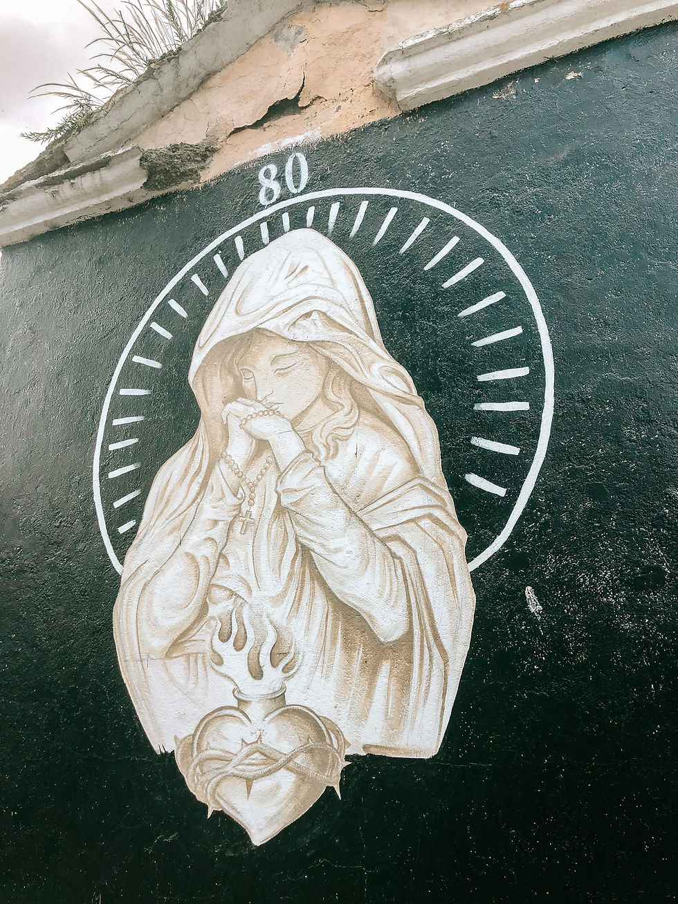 art de rue dans le quartier du cimetière de La Paz en Bolivie