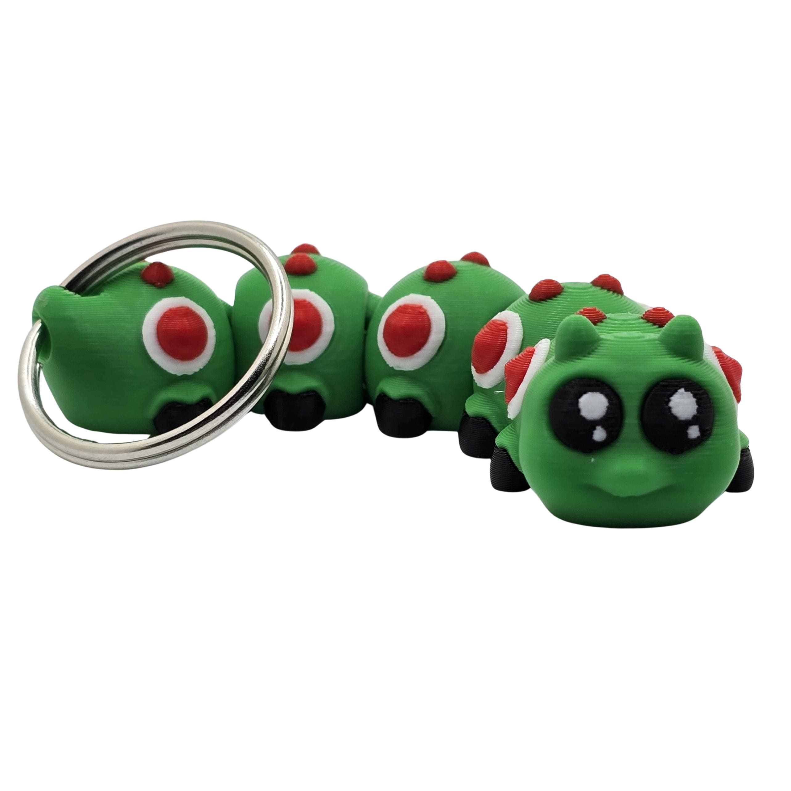 3D Printed Caterpillar Keychain