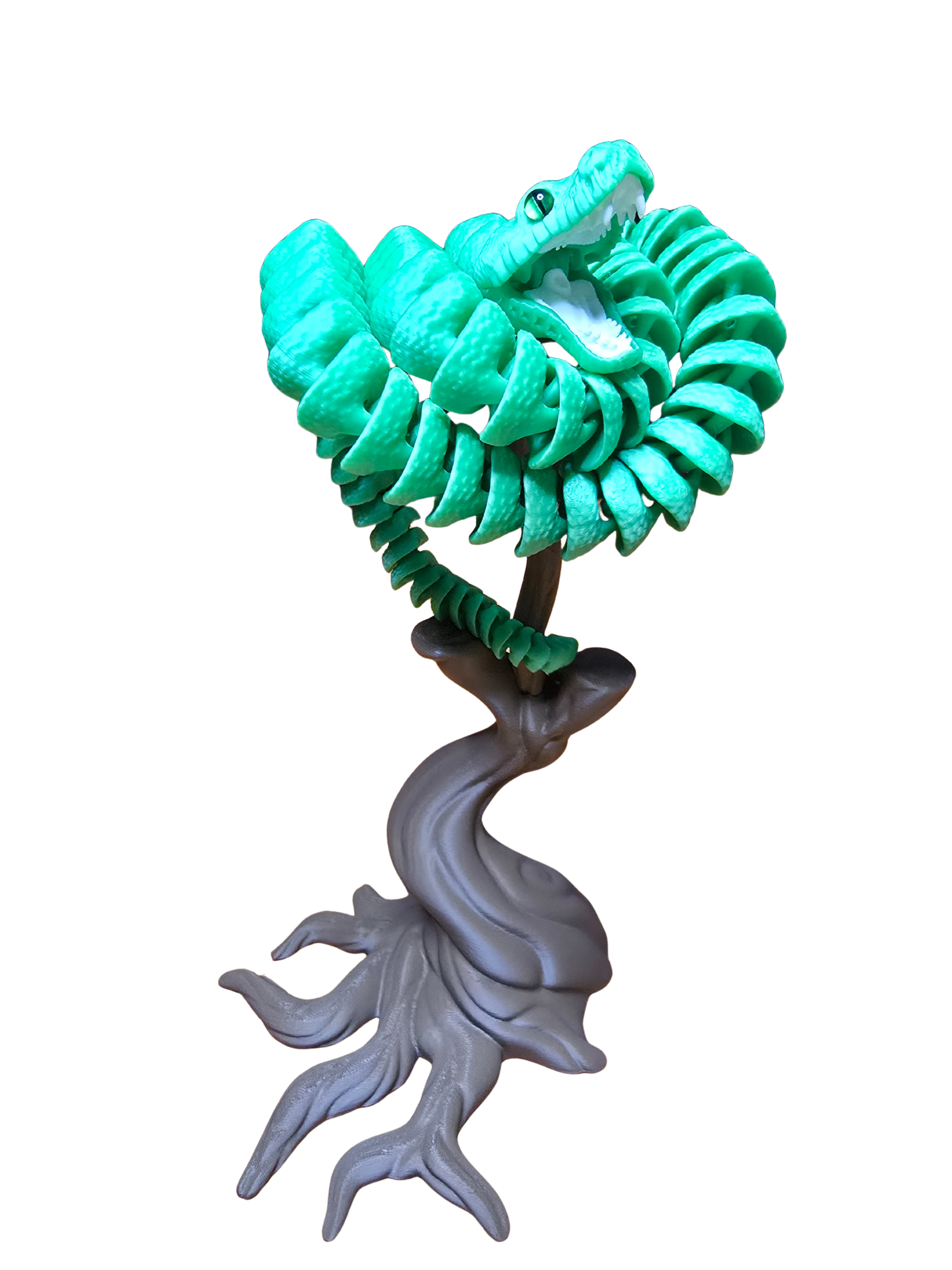 3D Printed Articulated Tree Python w/ Tree Stand