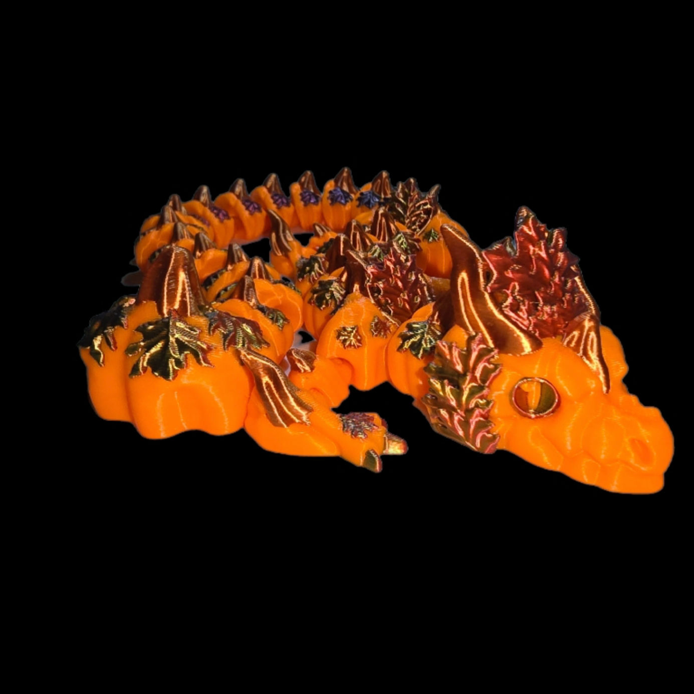 3D Printed Autumn Articulated Dragon