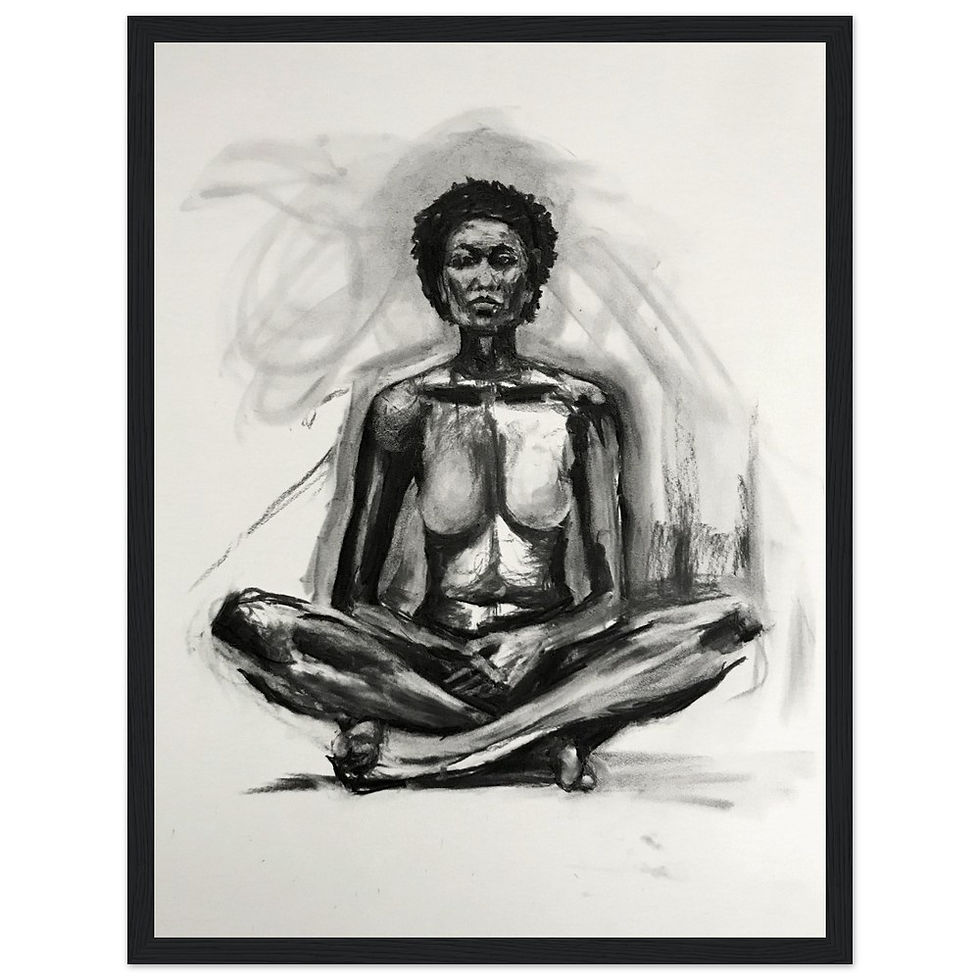 Thumbnail: "Head High", Charcoal, 2020. PRINT options