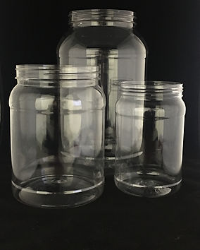Half Gallon, gallon quart plastic jars