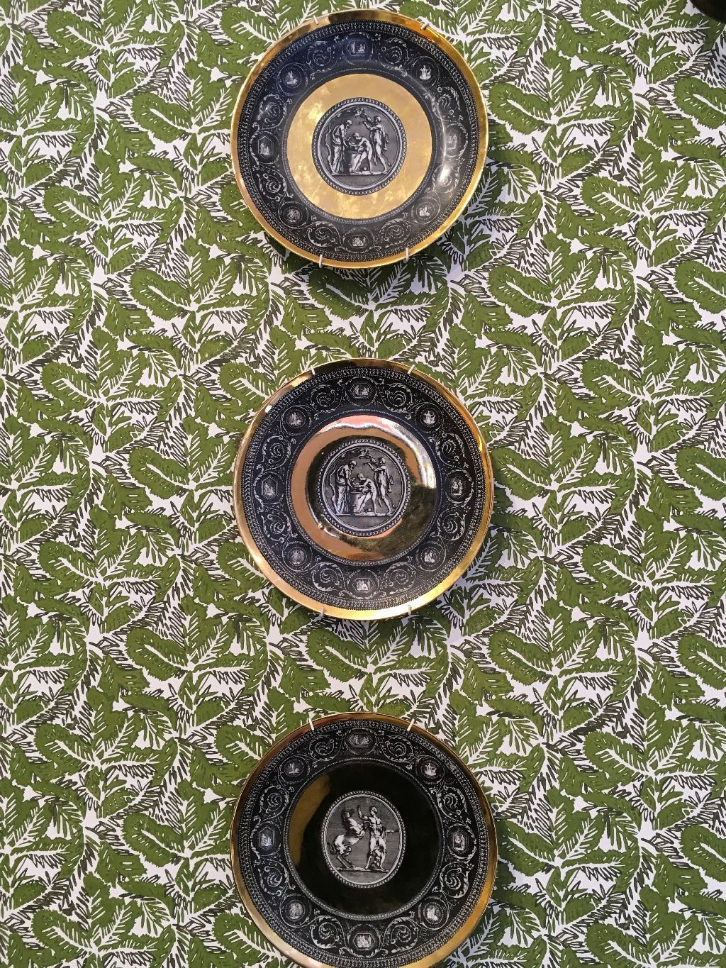 Three Vintage Fornasetti Plates