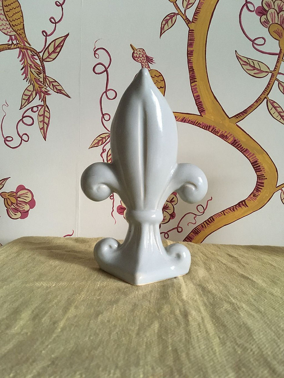 Thumbnail: Fulham Pottery Fleurs de Lys Vase