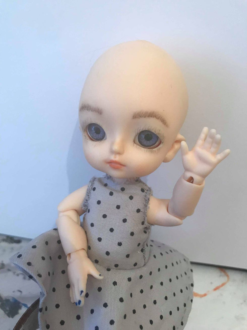 BJD Wig Cap tutorial. PT 1.
