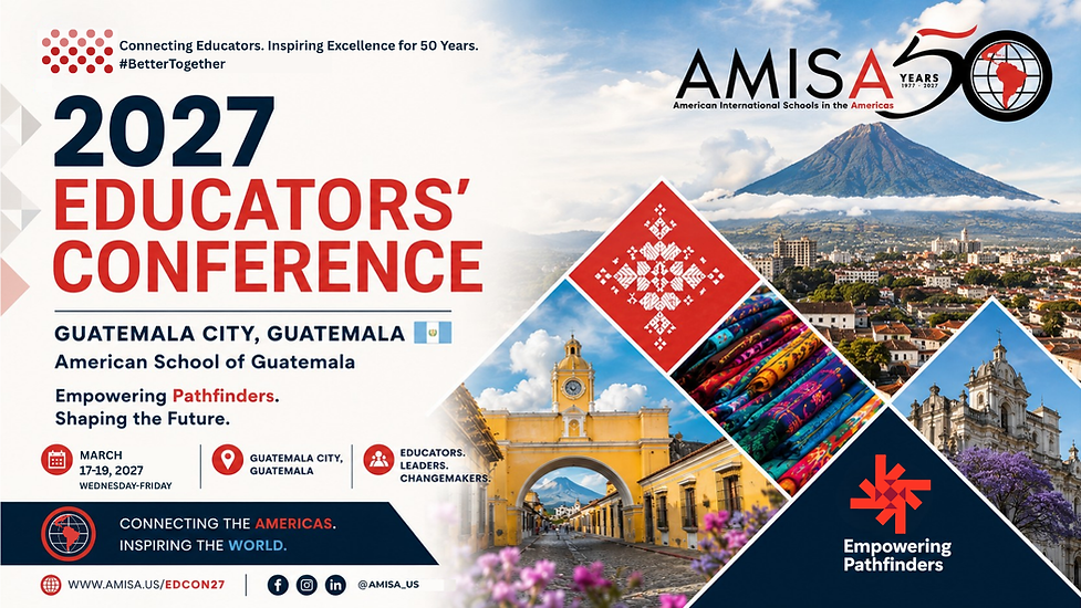 Promotional graphic for AMISA Eductors' Conference 2027