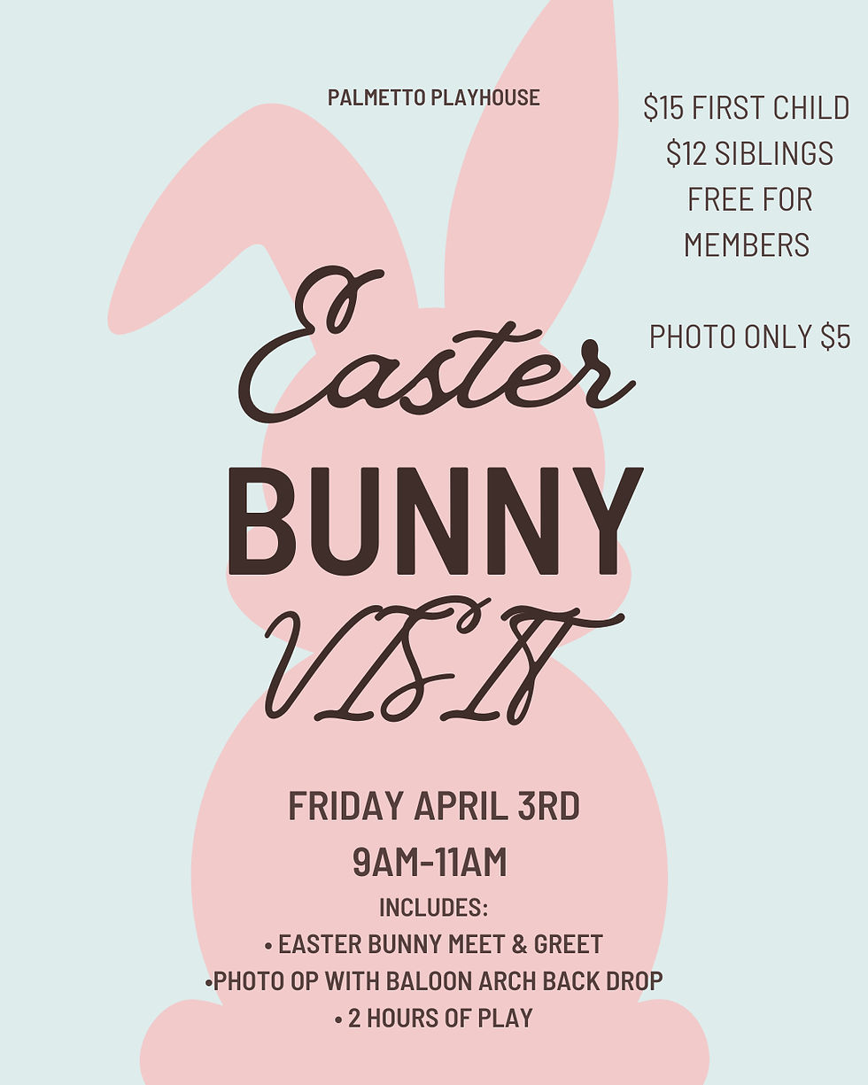EASTER BUNNY VISIT AND PLAY!