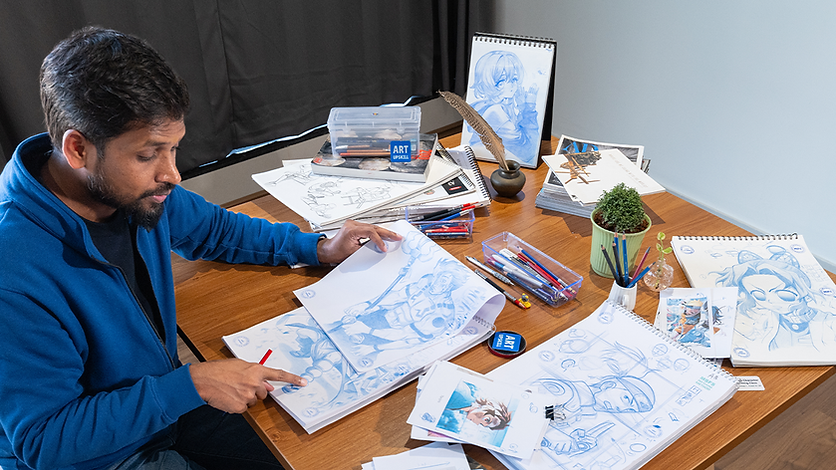 Manga Sketching Class Prabhu Subramaniyan worked Xiaomi India