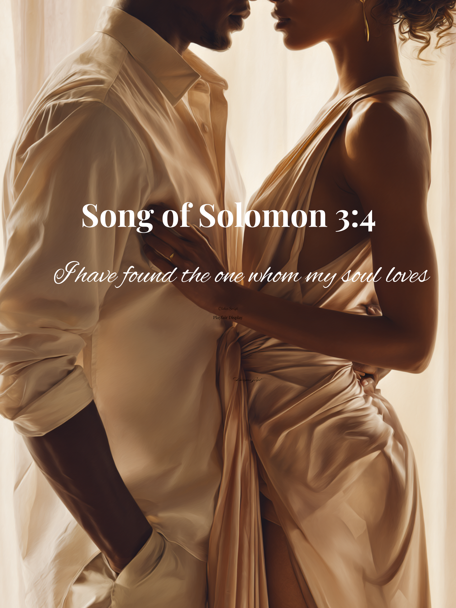 18x24 Love Wall Art - Song of Solomon 3:4