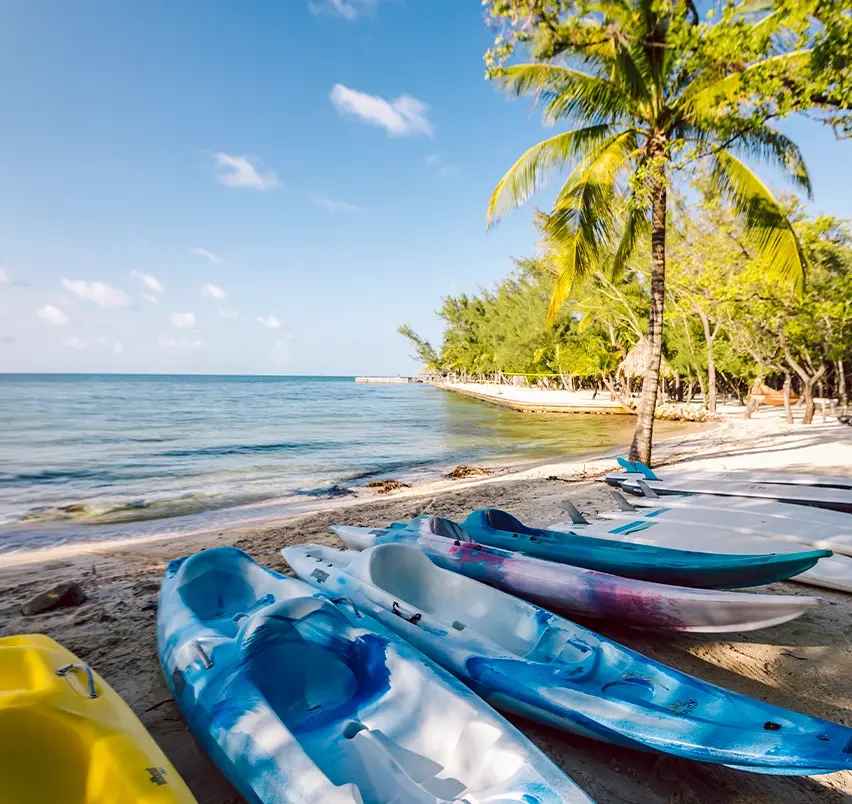 Kayaks on All-Inclusive Private Island Thatch Caye.webp