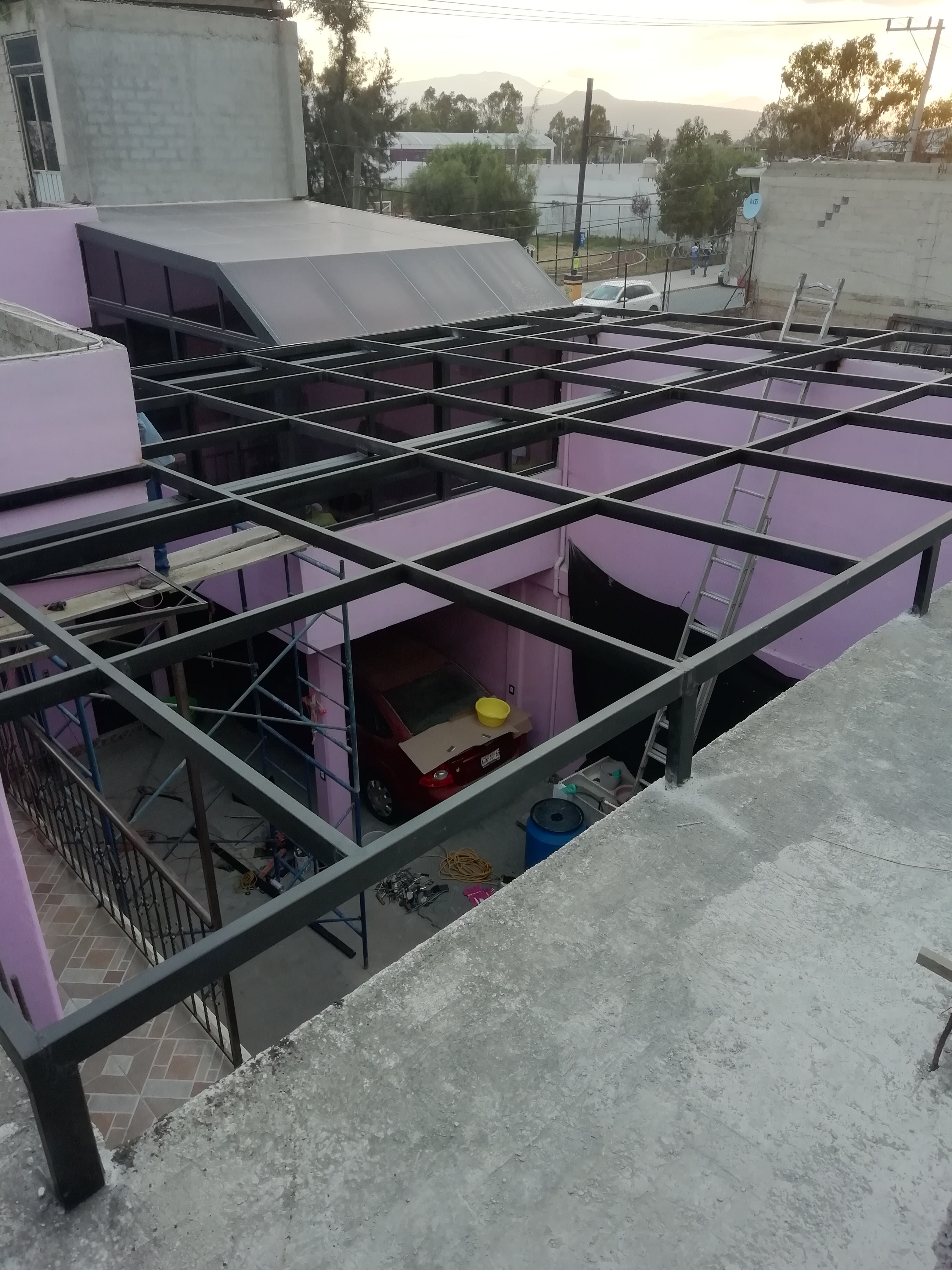 Estructura ligera para techo